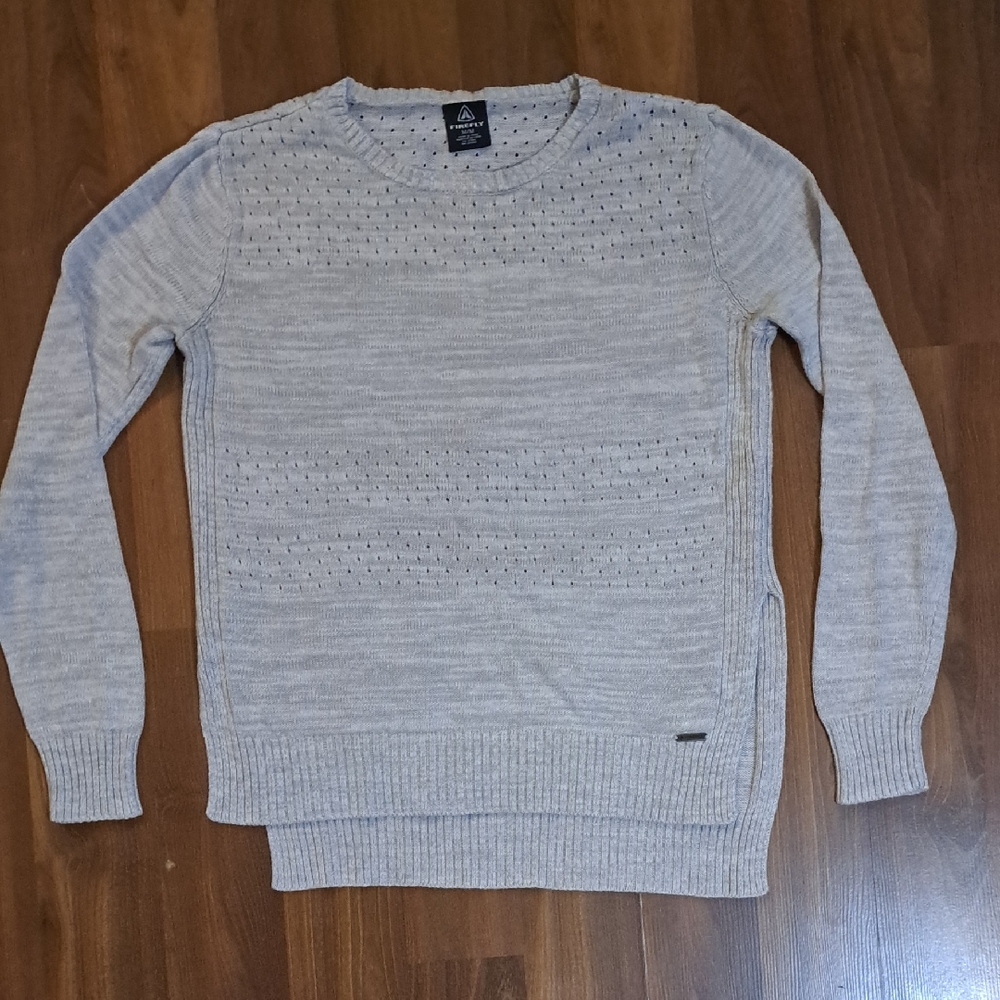 Elegant Heather Gray Women's Crew Neck Sweater